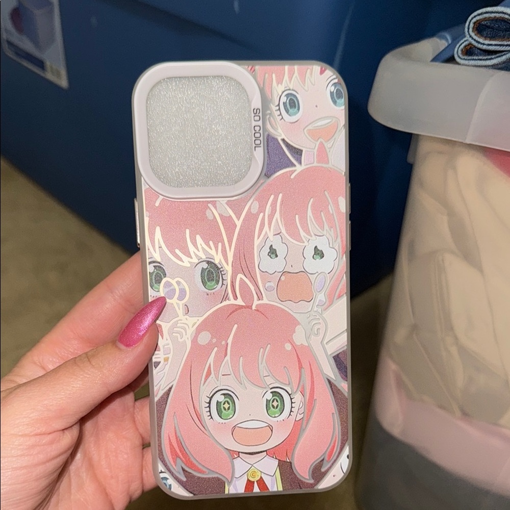 Anime Character Phone Case - Pink